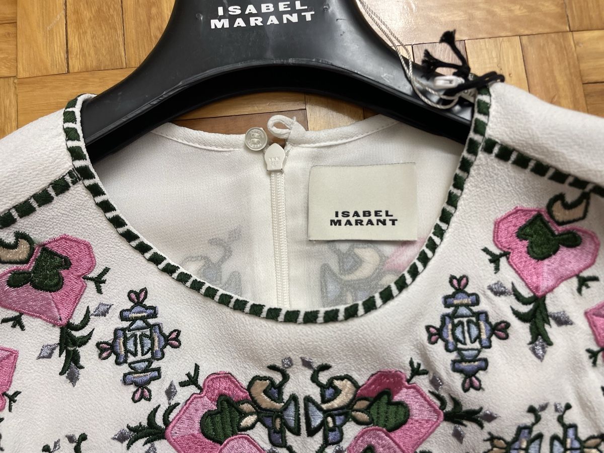 Isabel Marant Camicette: Isabel Marant Bluse weiss mit Stickungen neu – Nuovo e nell'imballaggio originale da Dittingen venduto da nje_9nlt 2