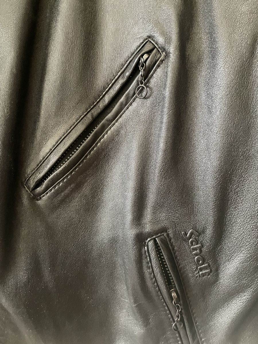 Schott Giacche: Schott Lederjacke schwarz Lammleder Grösse L – Usato da Tamins venduto da Riiber 3