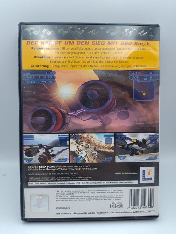 Jeu PS2 STAR WARS: RACER REVENGE - Version PAL - Bon état - Testé & Jouable
