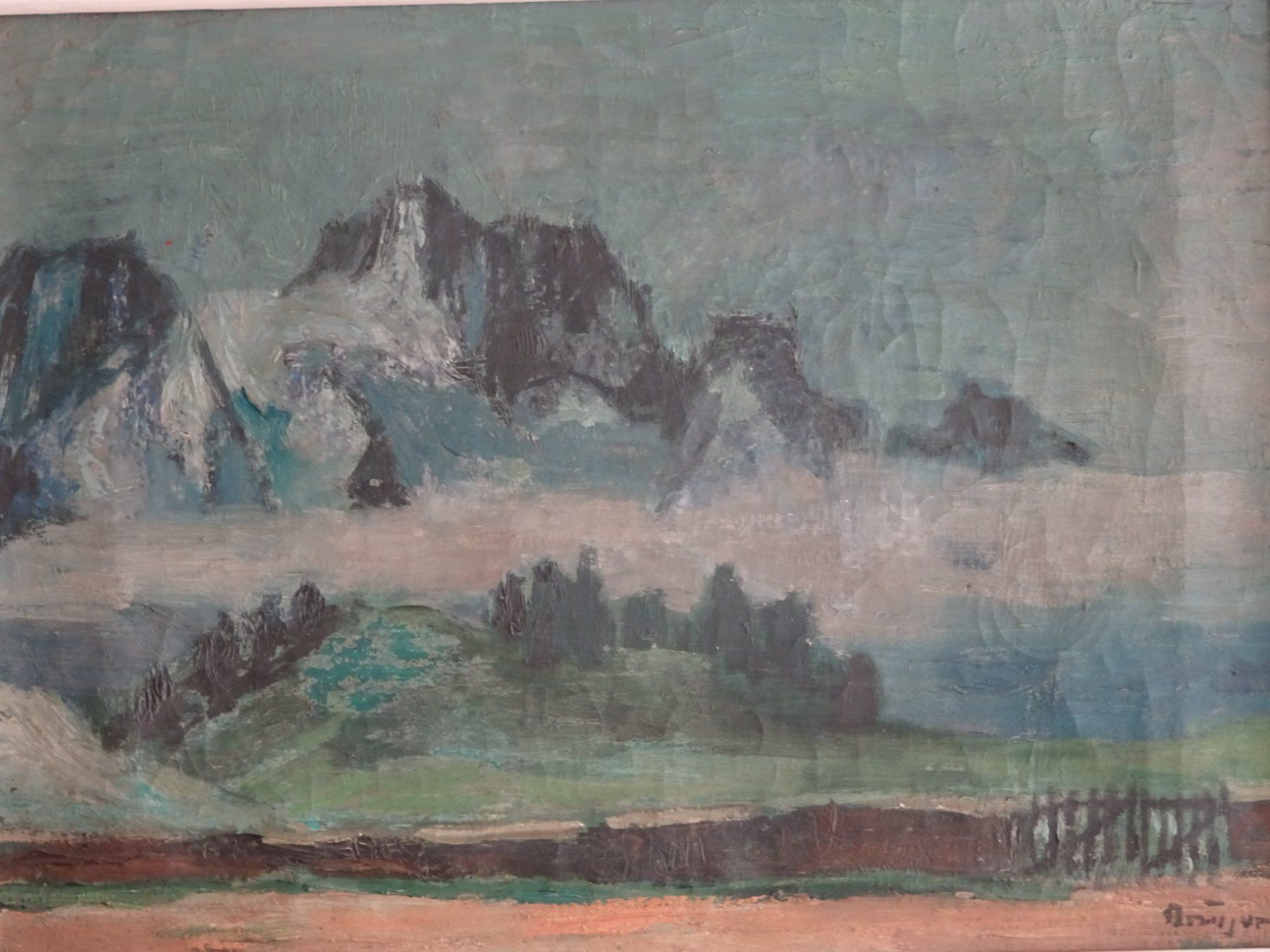 Dipinti: Ölbild Arnold Brügger selten Original Gemälde – Usato da Goldswil b. Interlaken venduto da troedlermarkt-goldsw