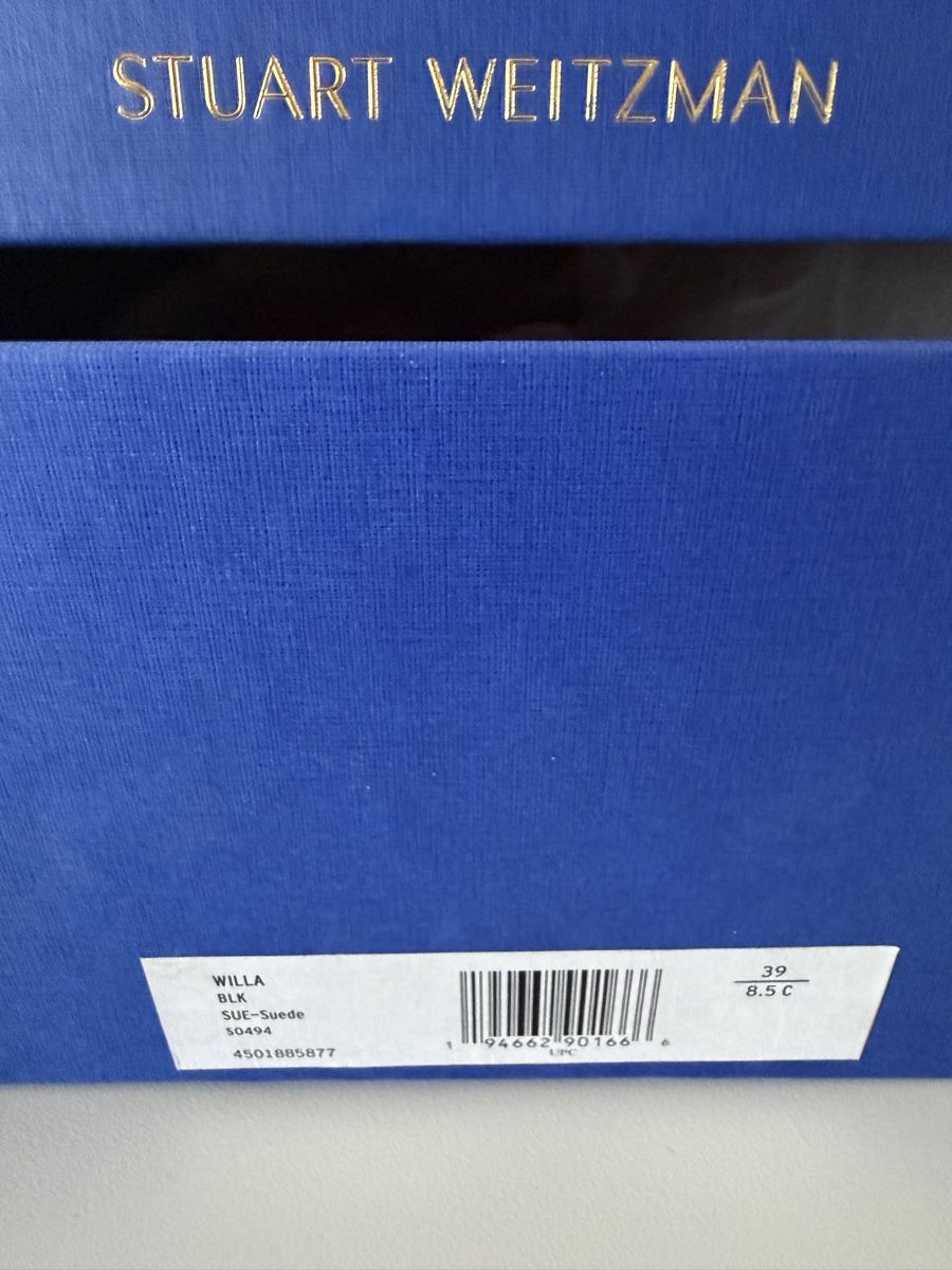 Stuart Weitzman Scarpe da donna: Bottes Stuart Weitzman Willa daim noir taille 39 EU – Nuovo e nell'imballaggio originale da Zumikon venduto da Chrisi014 1