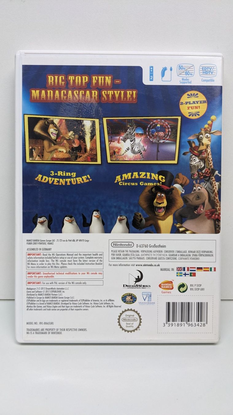 Giochi: Madagascar 3 - Nintendo Wii – Usato da Menziken venduto da mame18 2