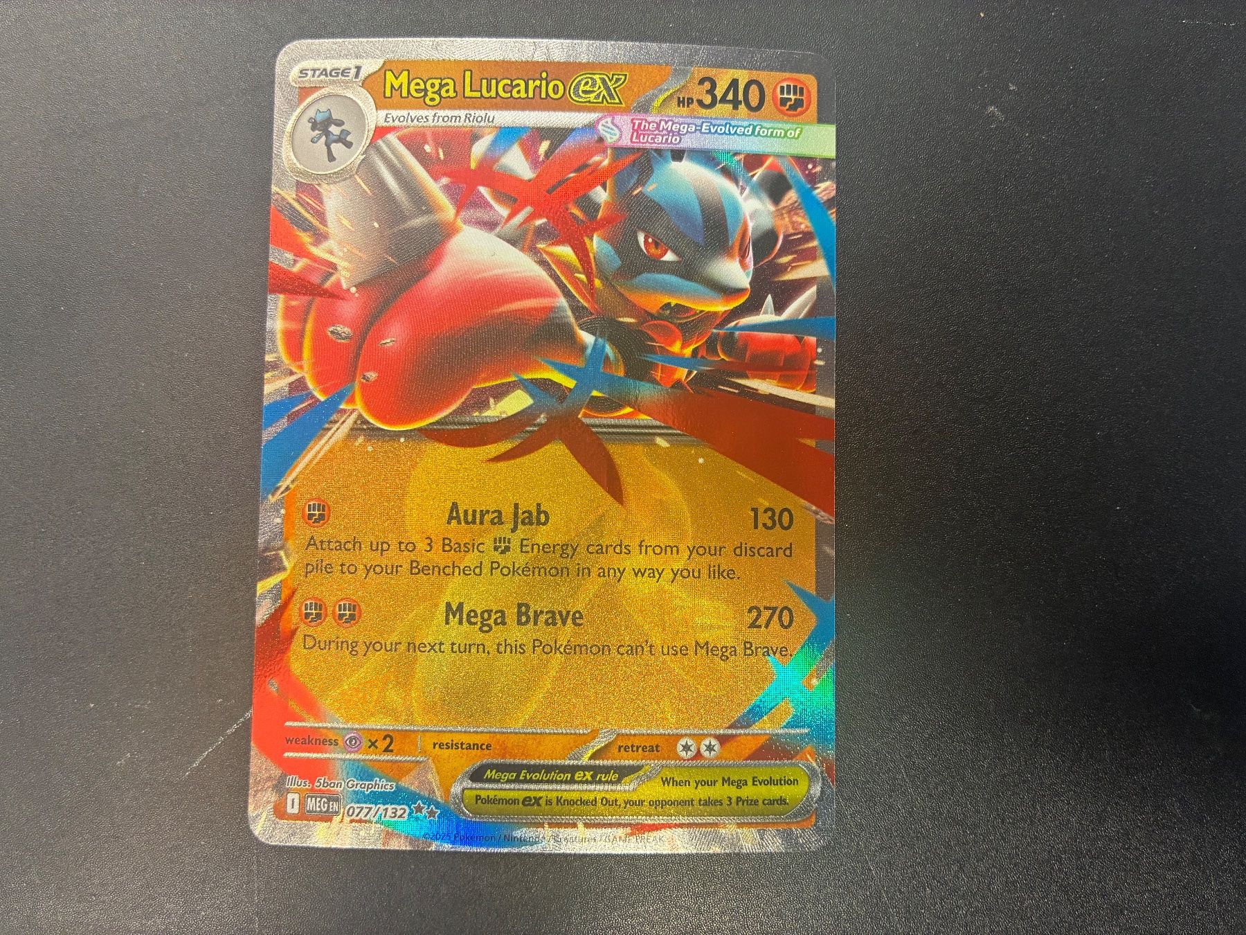 Pokémon Carte collezionabili: Mega Lucario EX - Mega Evolution - 077/132 - en – Nuovo (secondo la descrizione) da Hütten venduto da yve_tf69