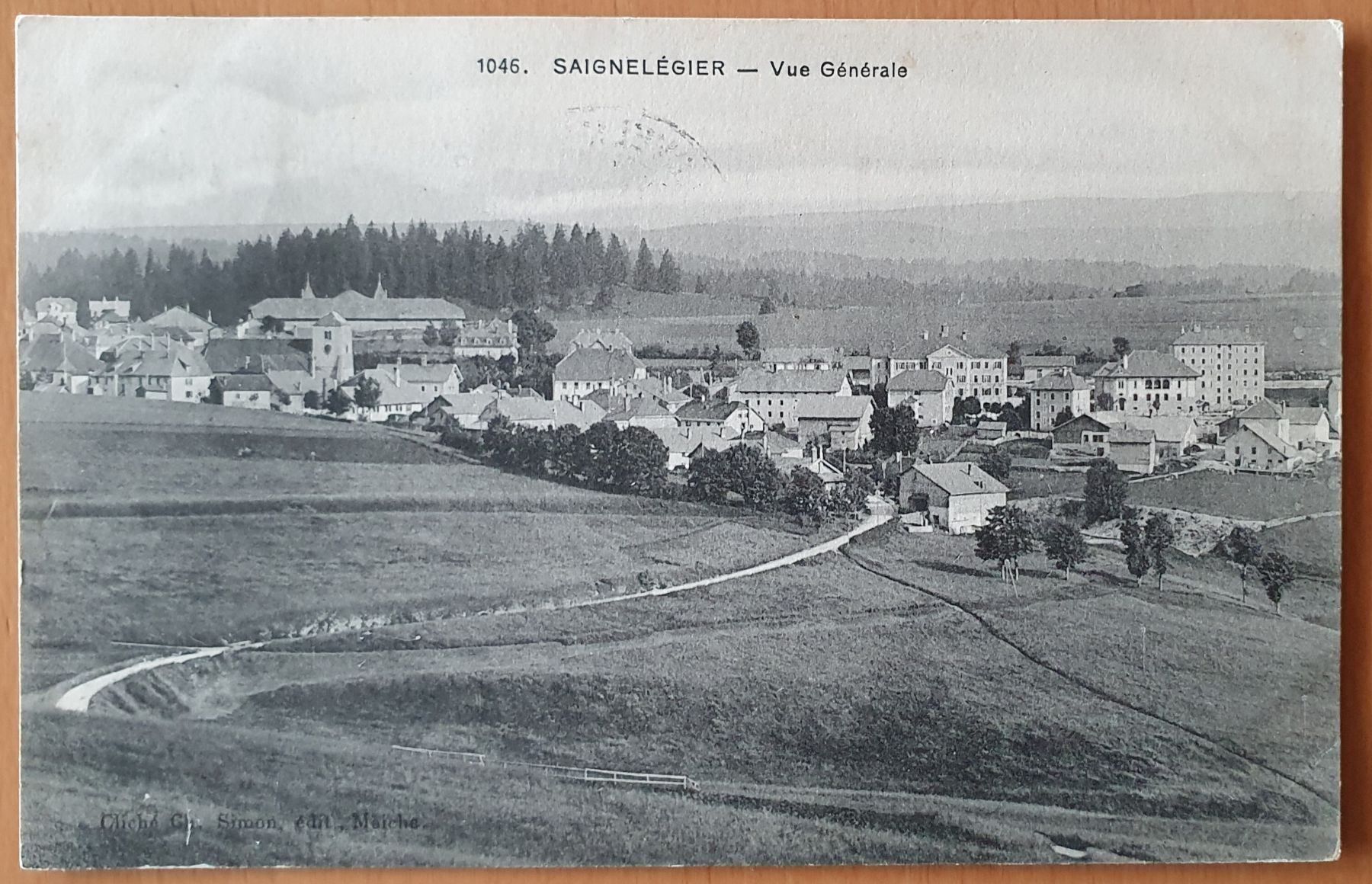 Cartoline postali: Saignelegier - Vue Générale 1912 – Usato da Kreuzlingen venduto da Rschweiz1