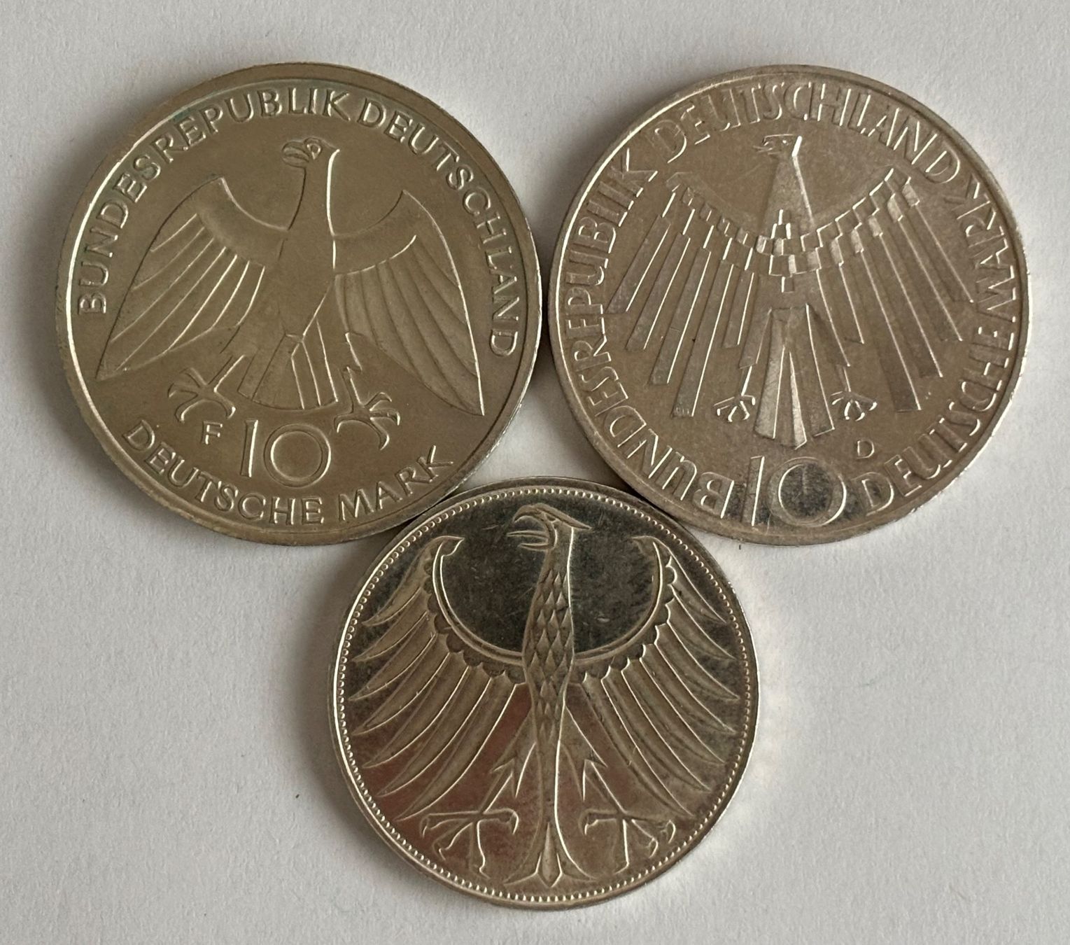 Tutti le monete: 3 Münzen Deutsche Mark 1972 silber 625 – Usato da Esslingen venduto da Danielp 2