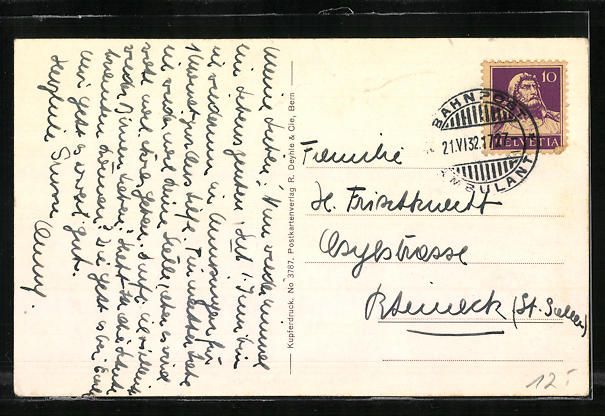 Cartoline postali: Münsingen, Hotel-Pension Aeschbacherhei – Usato da Berlin venduto da bartko-reher 1