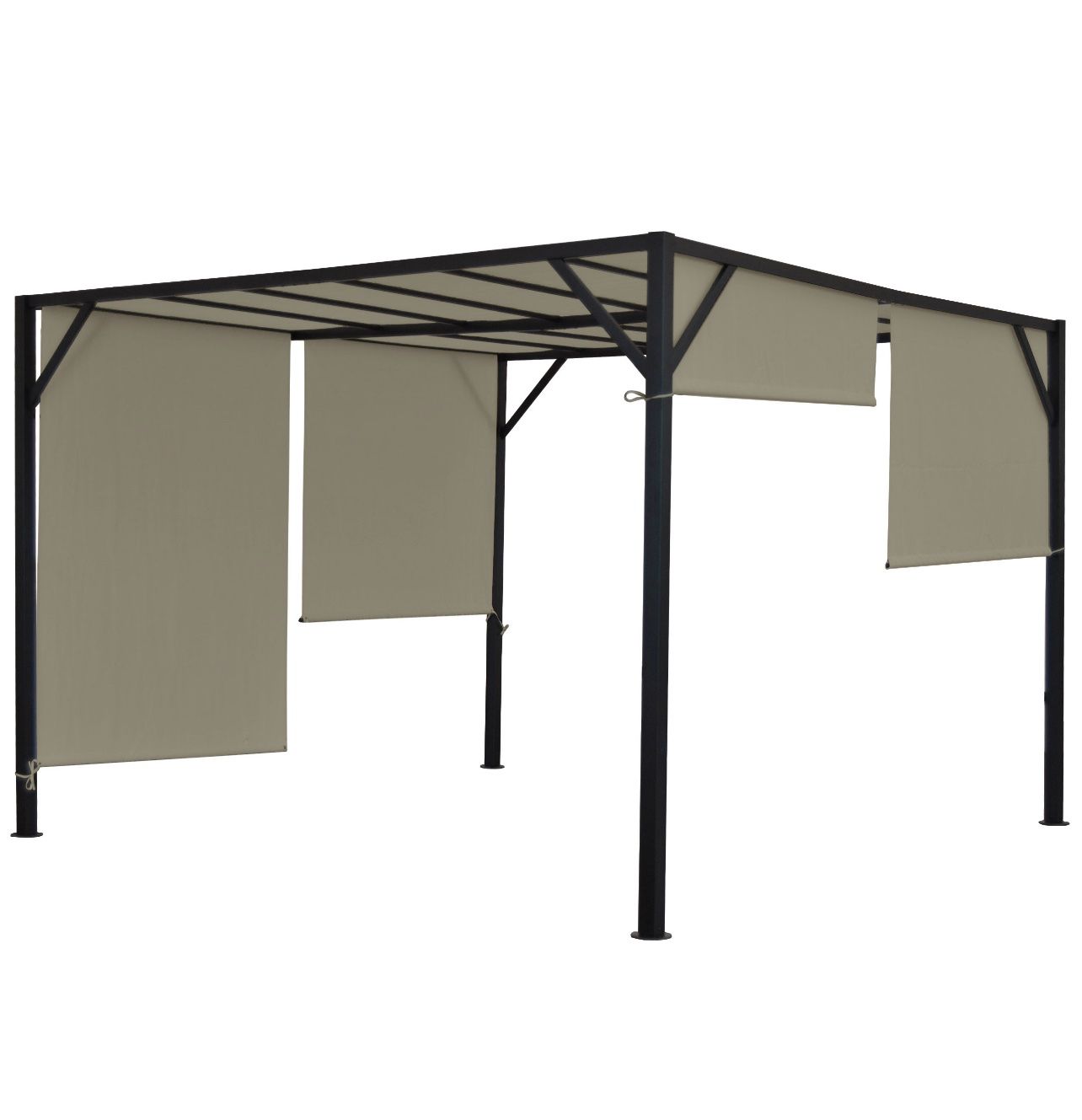 Tende & Padiglioni: + Pergola Baia, Pavillon, 6cm-Stahl-Gestell+Schiebedach – Nuovo e nell'imballaggio originale da Amriswil venduto da JaJa-Express 2