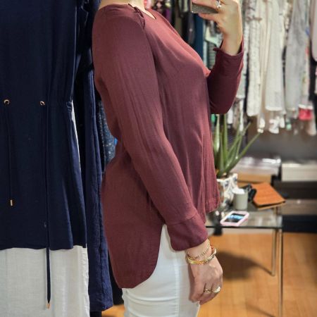 SKFK Bluse aus ECOVER – elegant, fließend, Gr. M
