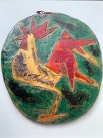 Plaque en céramique - Coq stylisé!