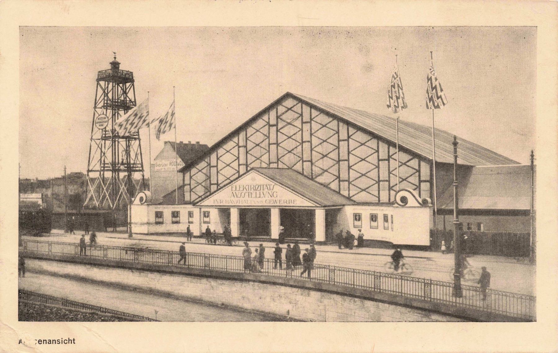 Cartoline postali: Basler elektrizitäts Ausstellung – Usato da Biasca venduto da Blenio71