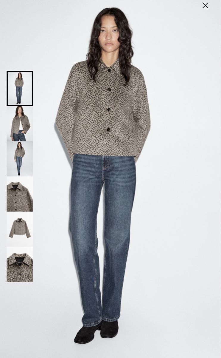 Massimo Dutti Giacche: Massimo Dutti Short Wool Blend Animal Print Coat – Usato da Herisau venduto da LauraHope 6