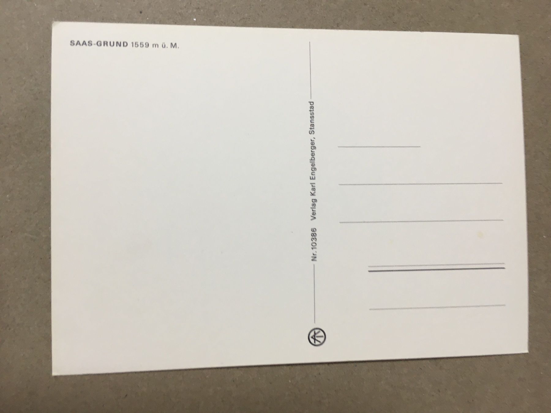 Cartoline postali: Saas-Grund Wallis Gesamtansicht – Usato da Küttigen venduto da Melisch1000 1