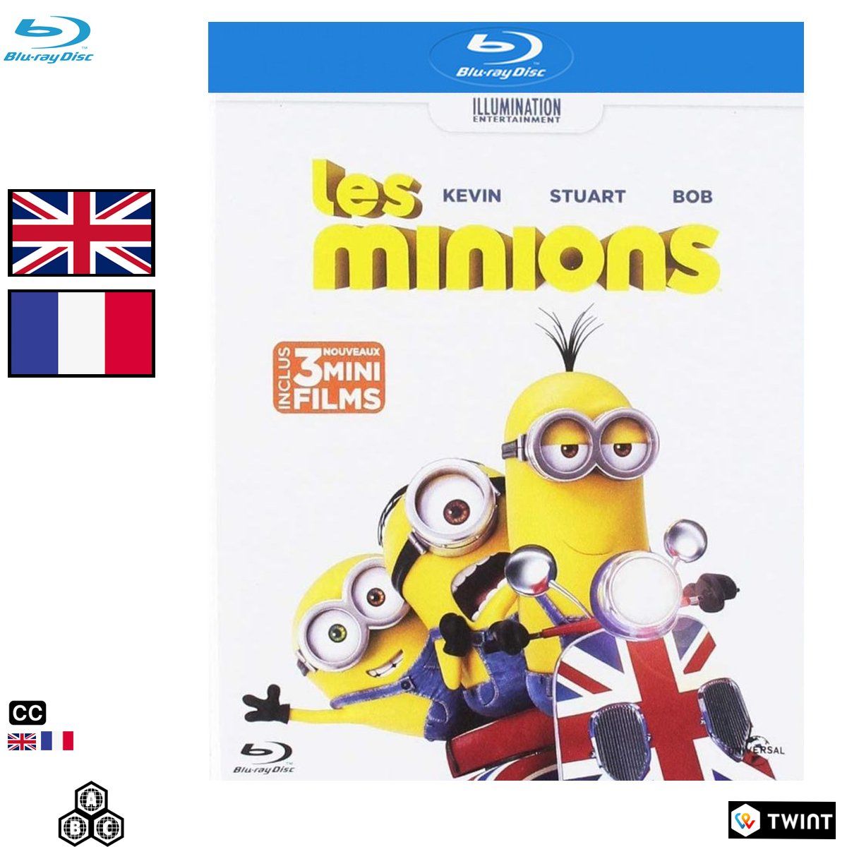 Tous les DVDs: Les Minions (2015) - Blu-ray – D'occasion à Semsales par __Florian__