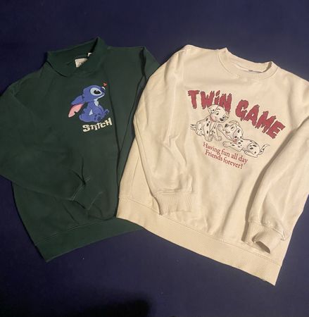 2 Disney Pullover Zara Stitch und 101 Dalmatiner Set, 164