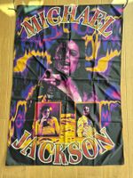 Drapeau Michael Jackson vintage multicolore ≈ 90 x 140 cm