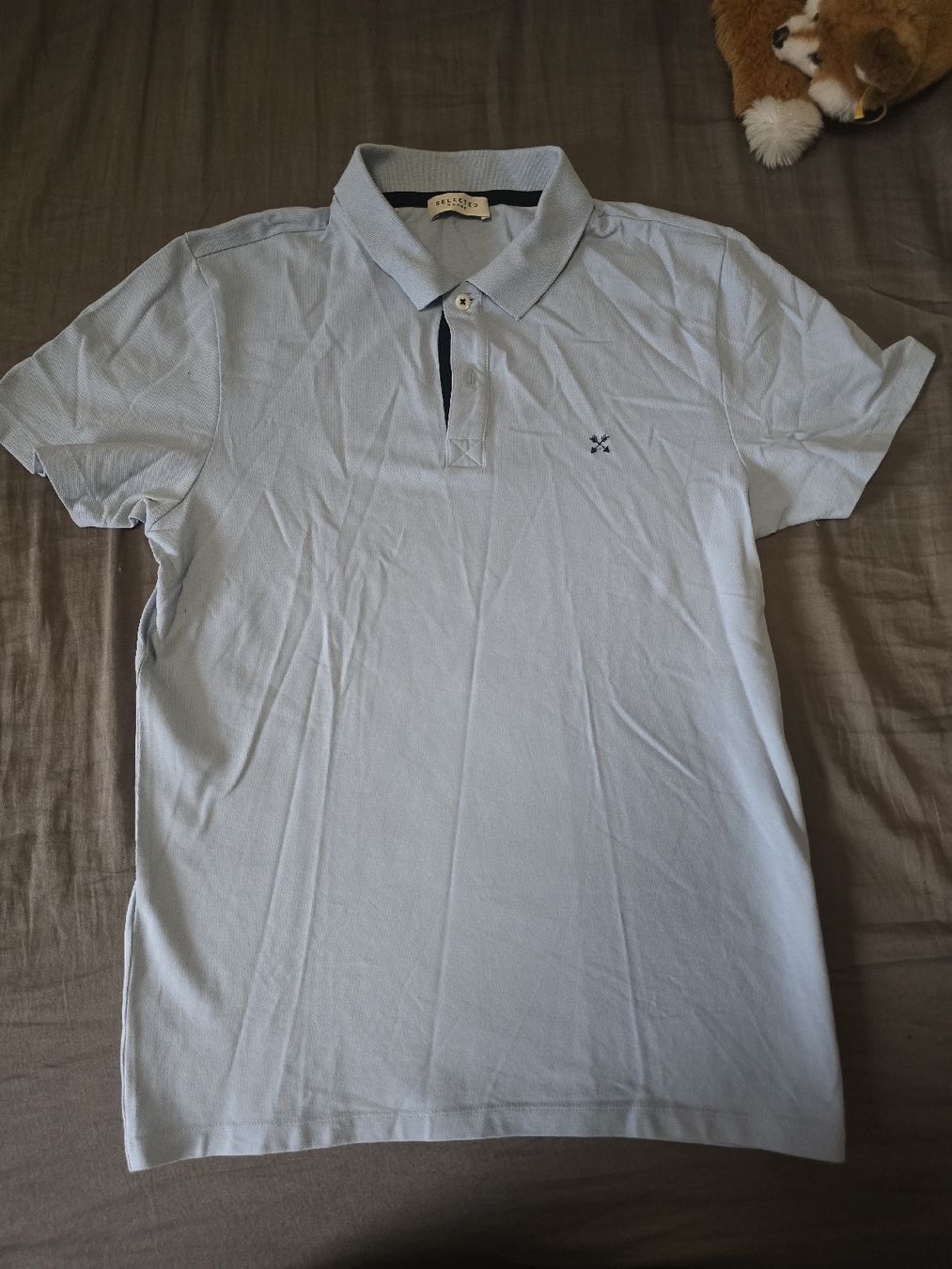 Magliette Polo: Polo Selected Homme bleu clair, taille M – Usato da Mont-sur-Lausanne venduto da Didinho