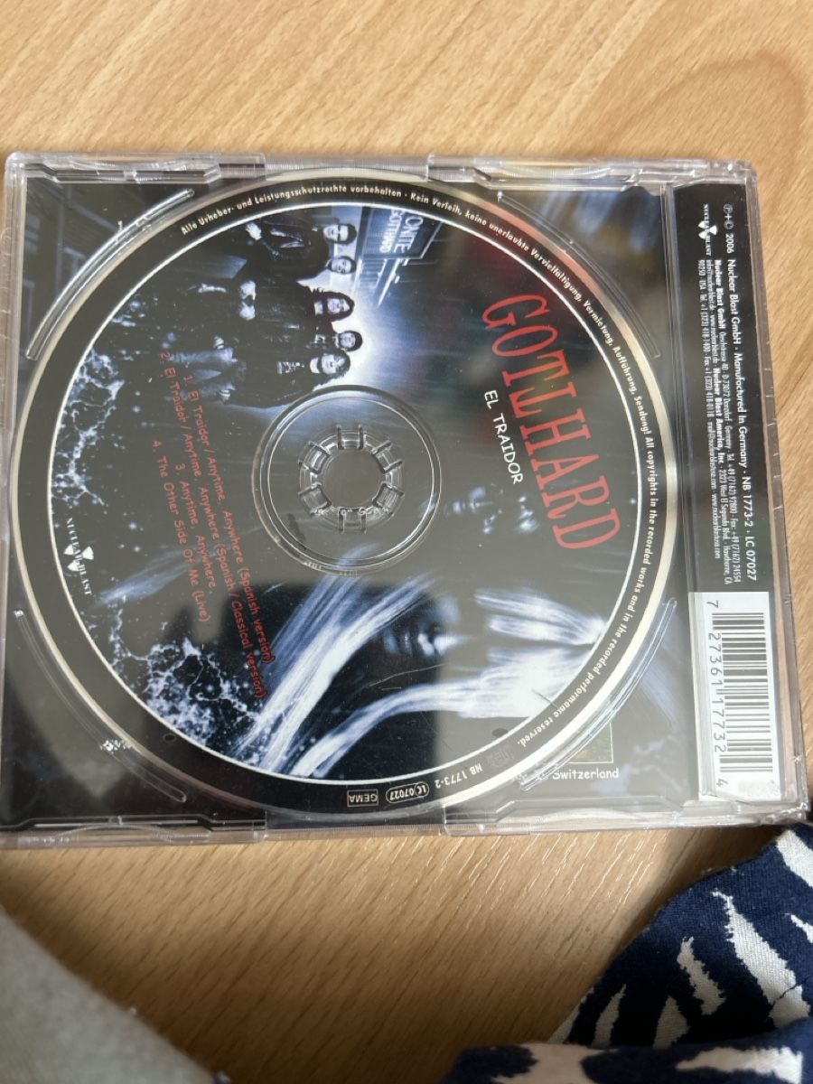 CDs: GOTHARD EL TRAIDOR CD guter Zustand – Neuf avec emballage d'origine à Herbetswil par rotekatze84 1