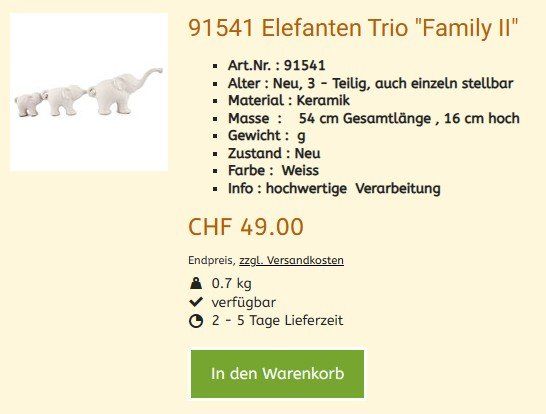 Figuren: Afrika Figur 91541 3 Elefanten – Neu und originalverpackt aus Hagenbuch ZH von cougar1 1