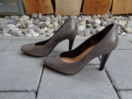 Echt Leder Pumps grau von MAX Shoes Gr. 36 - 2008132