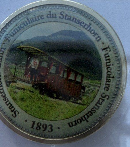 Medaglie: 3 Gedenkprägungen "Schweizer Eisenbahnen" – Nuovo (secondo la descrizione) da Büren an der Aare venduto da gondola17 1