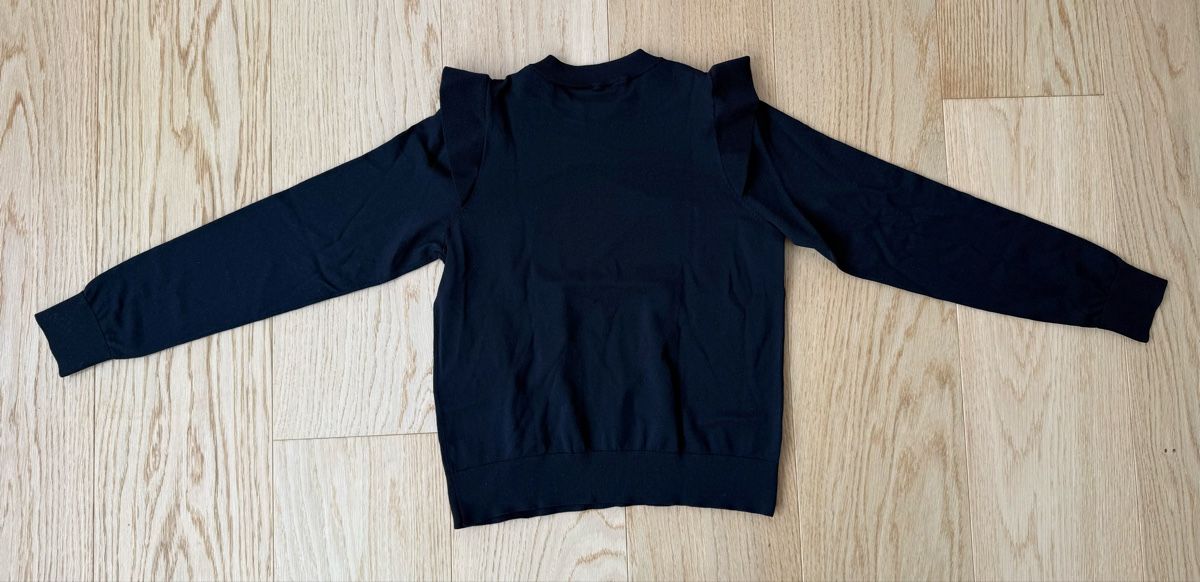 C&A Maglioni & Felpe: Eleganter Pullover in schwarz mit Volantärmel, GR M / NEU – Nuovo (secondo la descrizione) da Hergiswil NW venduto da Labello01 1