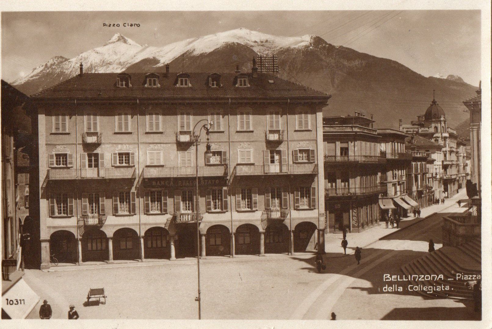 Cartes postales: Bellinzona - Piazza della Collegiata – D'occasion à Melano par pisonsdro