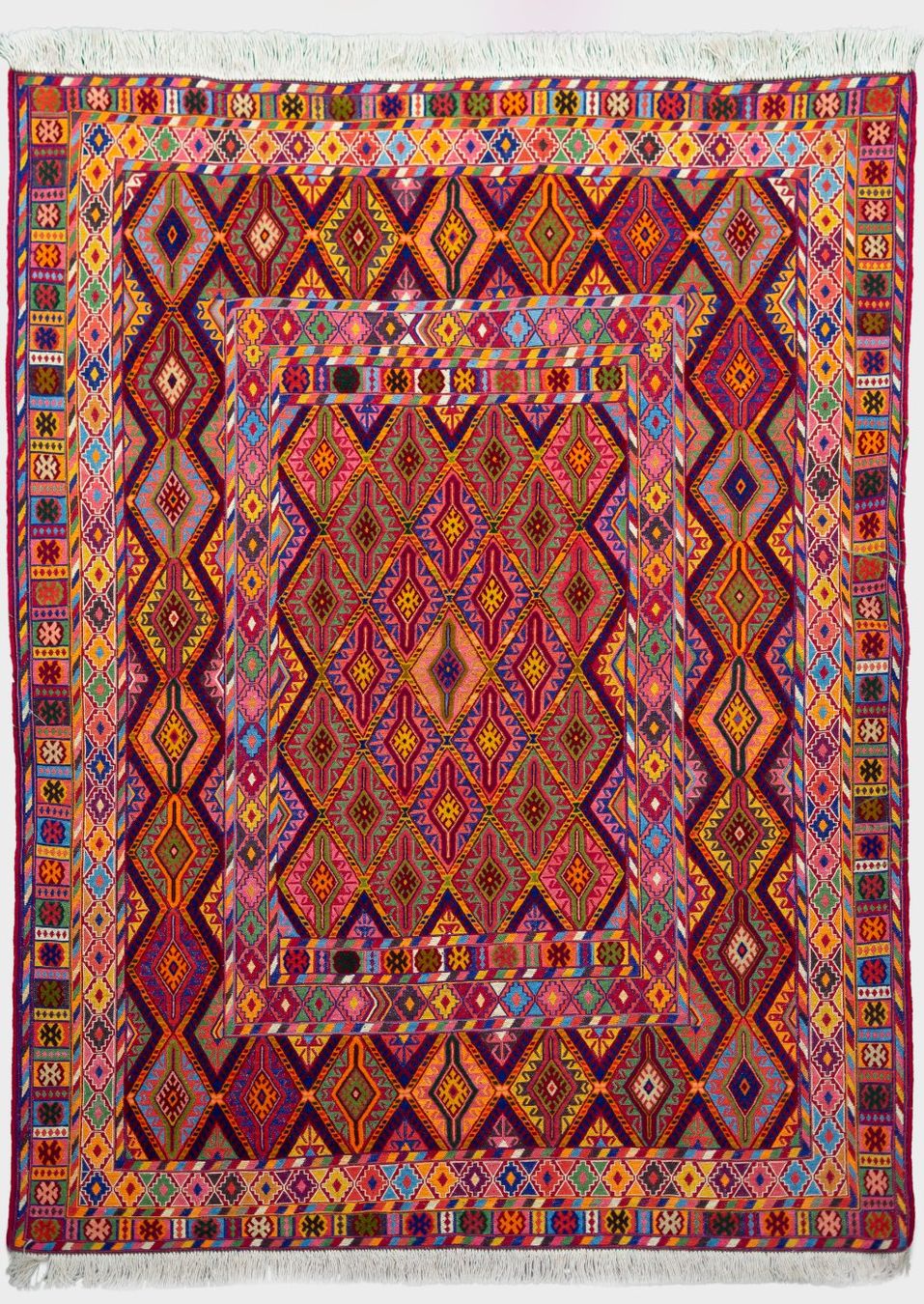 Kelim Tappeti: 191x148cm Afghan Kelim Handgemacht – Nuovo e nell'imballaggio originale da Luzern venduto da Hera.Kollektiv