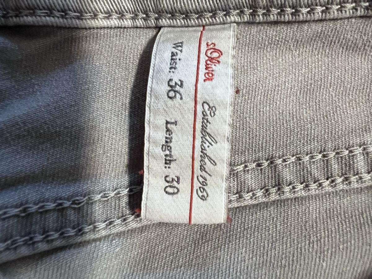 Jeans: Jeans S.Oliver Herren Waist 36 Length 30 hellgrau – Usato da Unterterzen venduto da syllalex 1