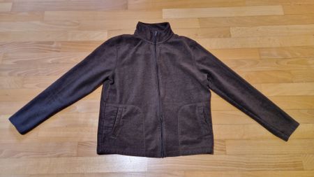 Braune Fleece Jacke, (Grösse L)