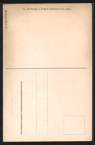 Cartoline postali: AK Basel, Partie am Gemsbergbrunnen – Usato da Berlin venduto da bartko-reher 1
