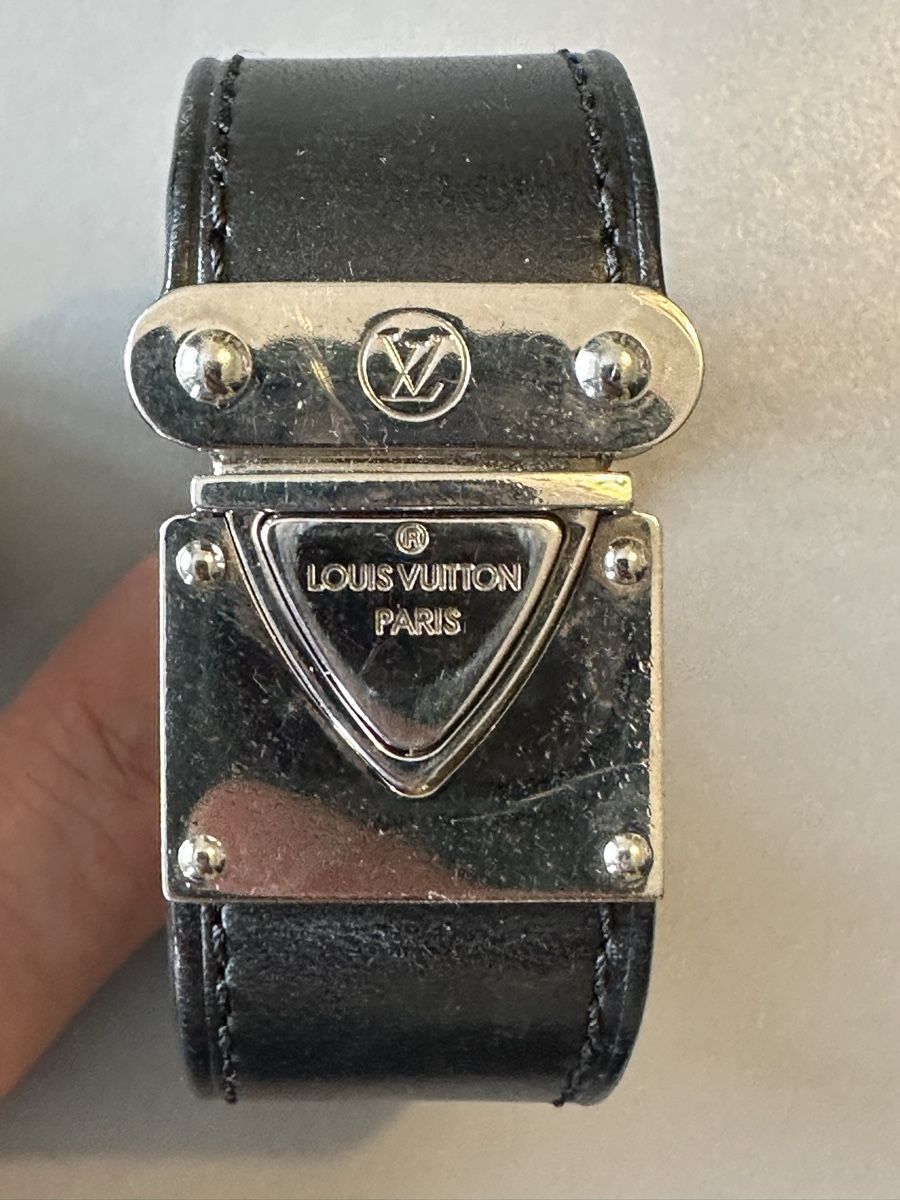 Louis Vuitton Bracciali & Braccialetti: Bracelet cuir noir-Louis Vuitton,taille S. – Usato da Genève venduto da Tom6