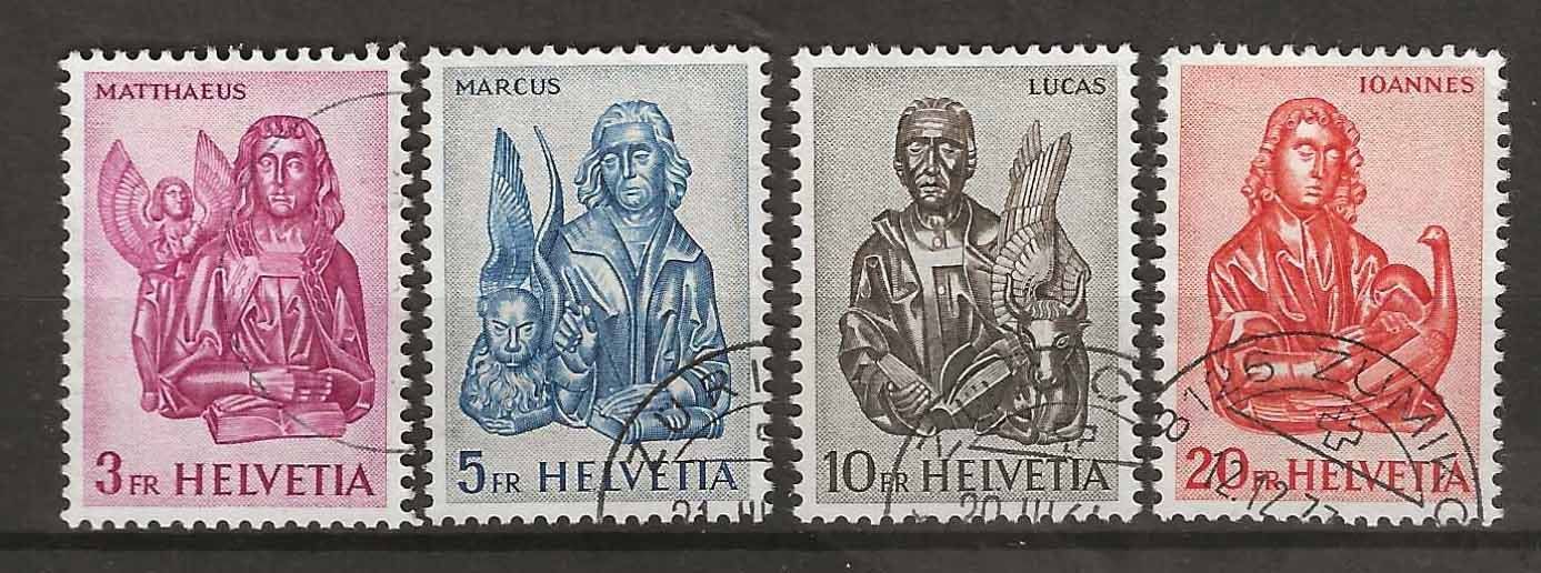 Tutti i francobolli: CH381 - Evangélistes obl. – Usato da Trélex venduto da Phil_Albert