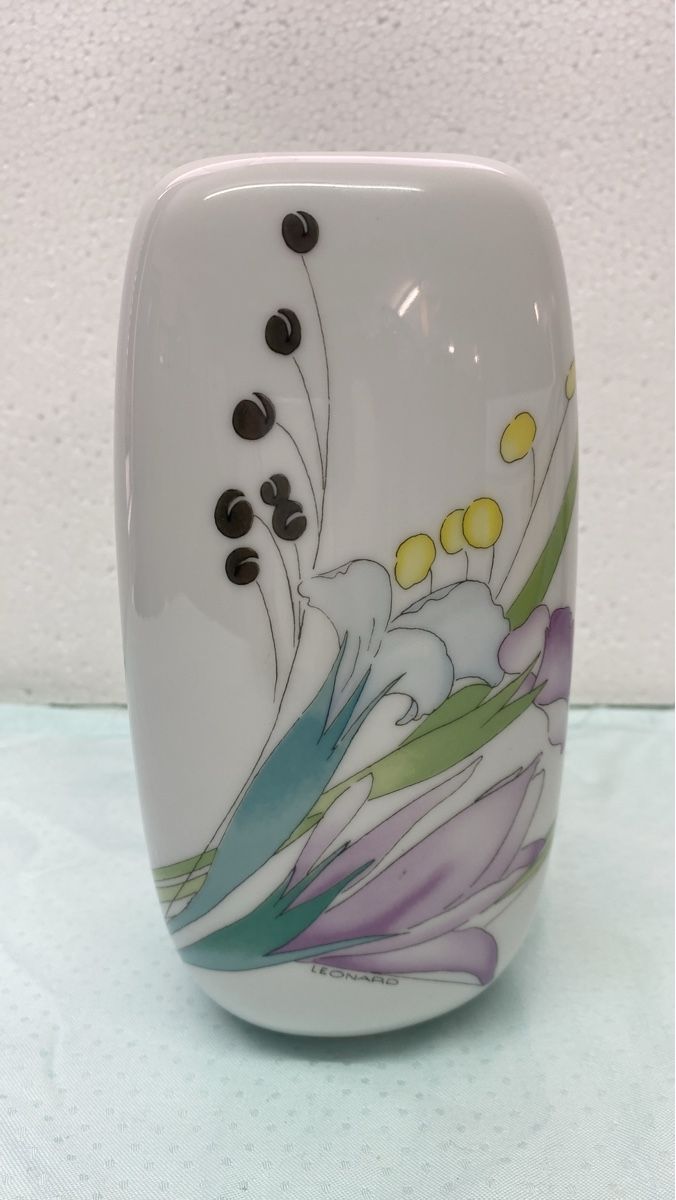 Vasi & Recipienti: Schöne Leonardo Vase mit Frühlingsblumen-Motiv - – Usato da sursee venduto da trilli-tralli 1