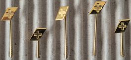 5x  SWISSAIR - Revers Anstecknadel