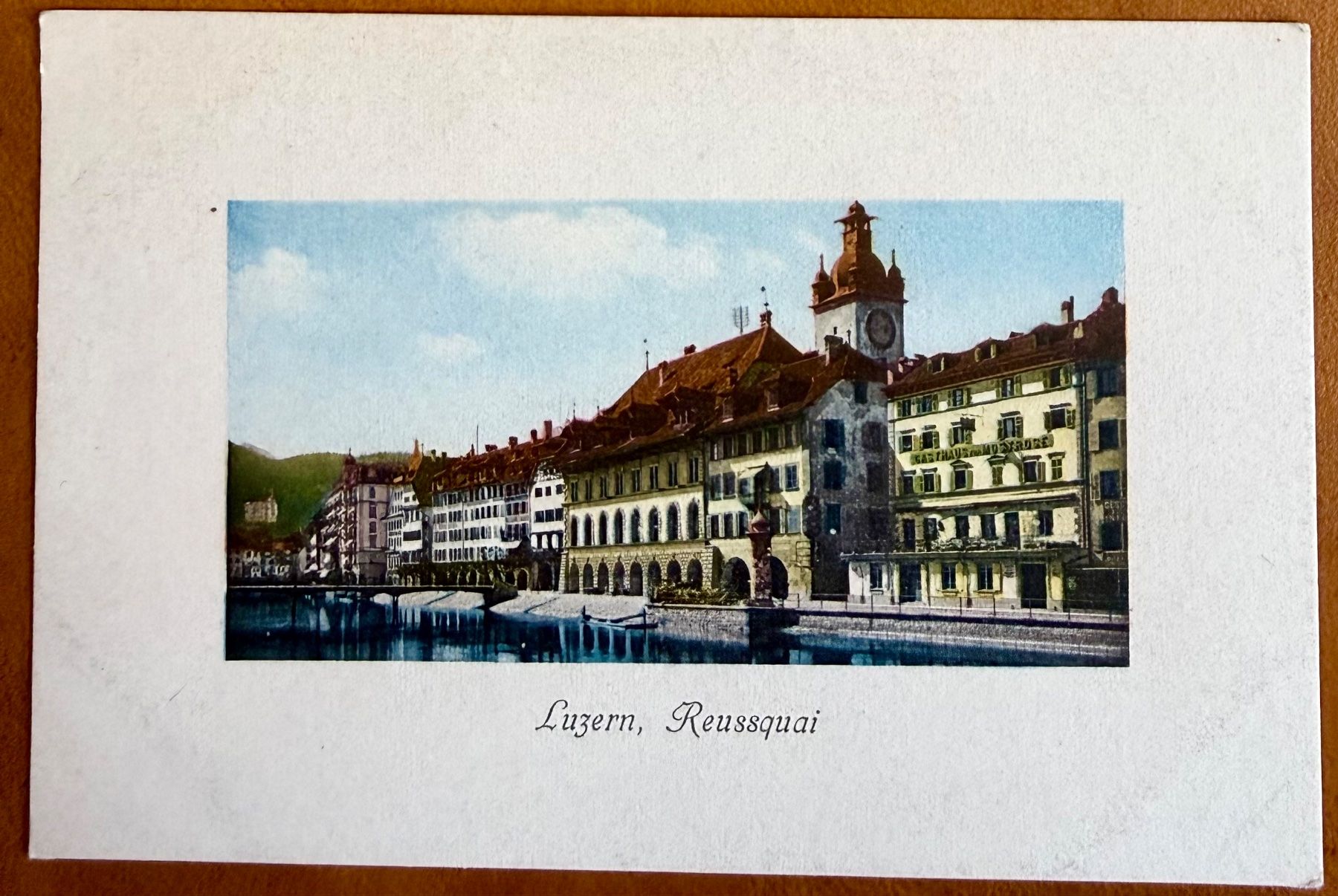 Cartoline postali: AK: Luzern - Reussquai – Usato da Lutry venduto da Ediego