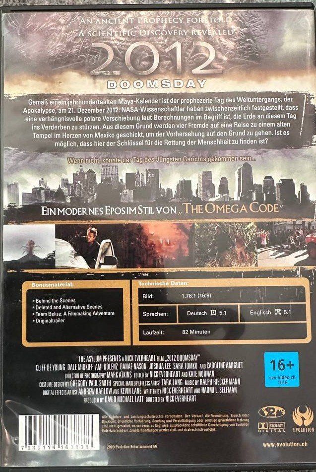 Alle DVDs: 2 DVDs - 2012 & 2012 Doomsday - Roland Emmerich 👍 – Gebraucht aus Beringen von Mantafisch1 3