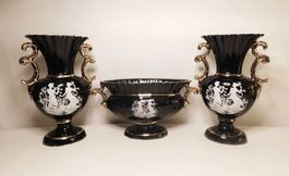 Zwei vintage vase und ein Becher/Obstschale