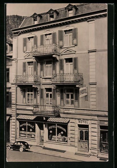 Cartoline postali: Interlaken-Unterseen, Hotel-Pension Blau – Usato da Berlin venduto da bartko-reher