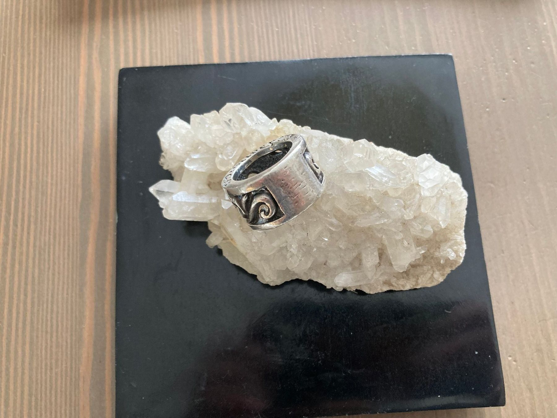 Ringe: Massiver Silberring mit Mondstein Grösse 58 – Gebraucht aus Lindau von Caemi77 3