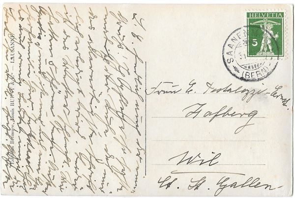 Cartoline postali: Saanenmöser Teilansicht – Usato da Olten venduto da clotaldi 1