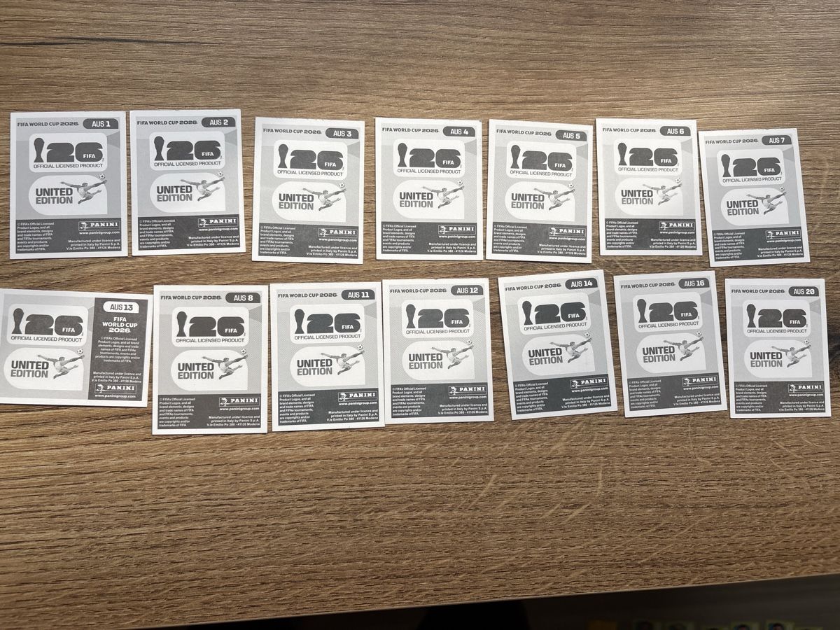Panini Carte collezionabili: Panini WM 2026 Stickers Australien – Nuovo (secondo la descrizione) da Menznau venduto da Hetfield85 1