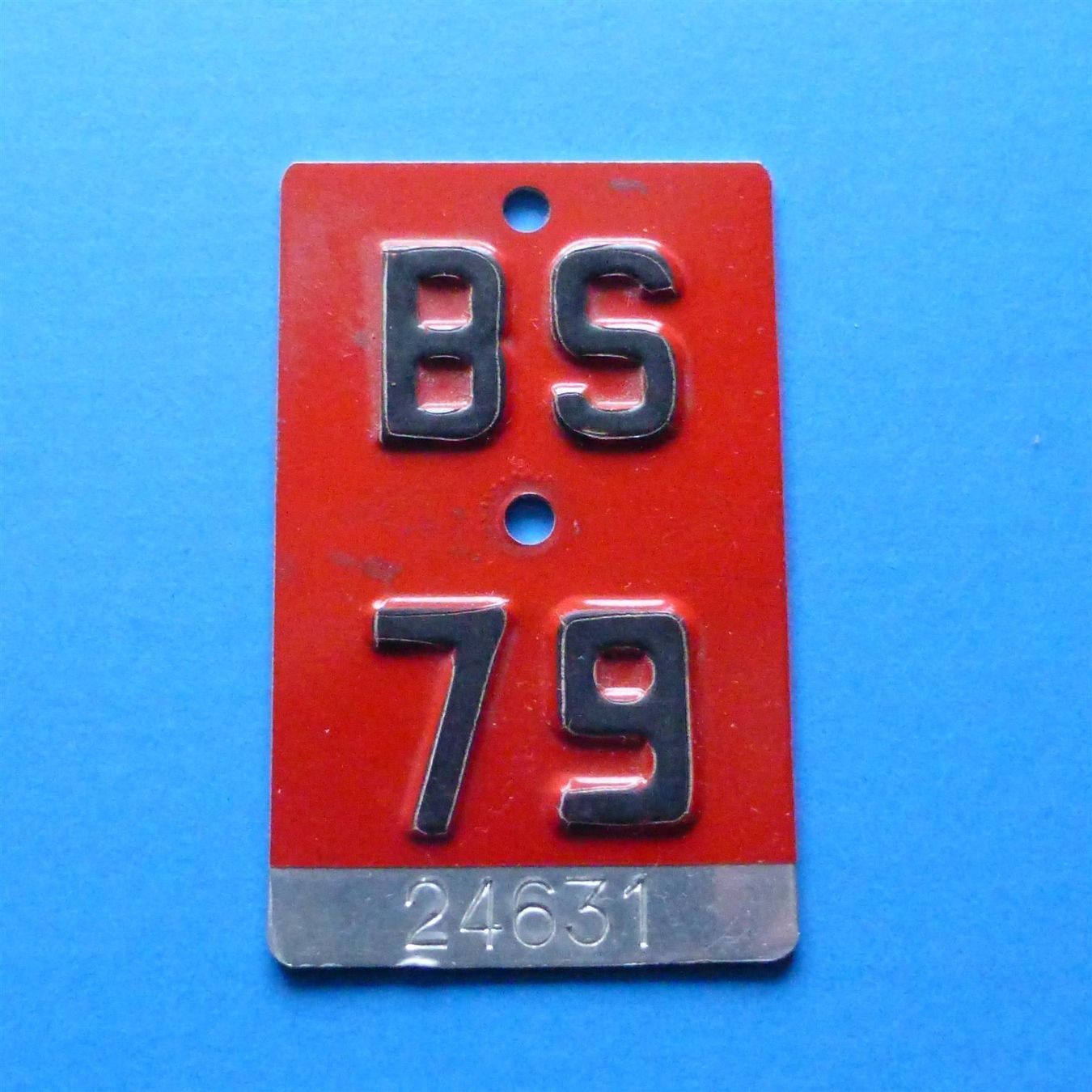 Insegne: Velonummer - BS 1979 – Usato da Basel venduto da Falconis