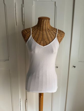 Trägertop weiss S