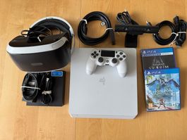 PlayStation 4 Slim(673) mit PS VR1, DualShock 4 & 2 Spielen