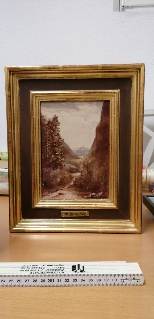 Dipinti: 2 gerahmte Bilder mit Bergmotiven Lötschental – Usato da Sulgen venduto da bfederle 2