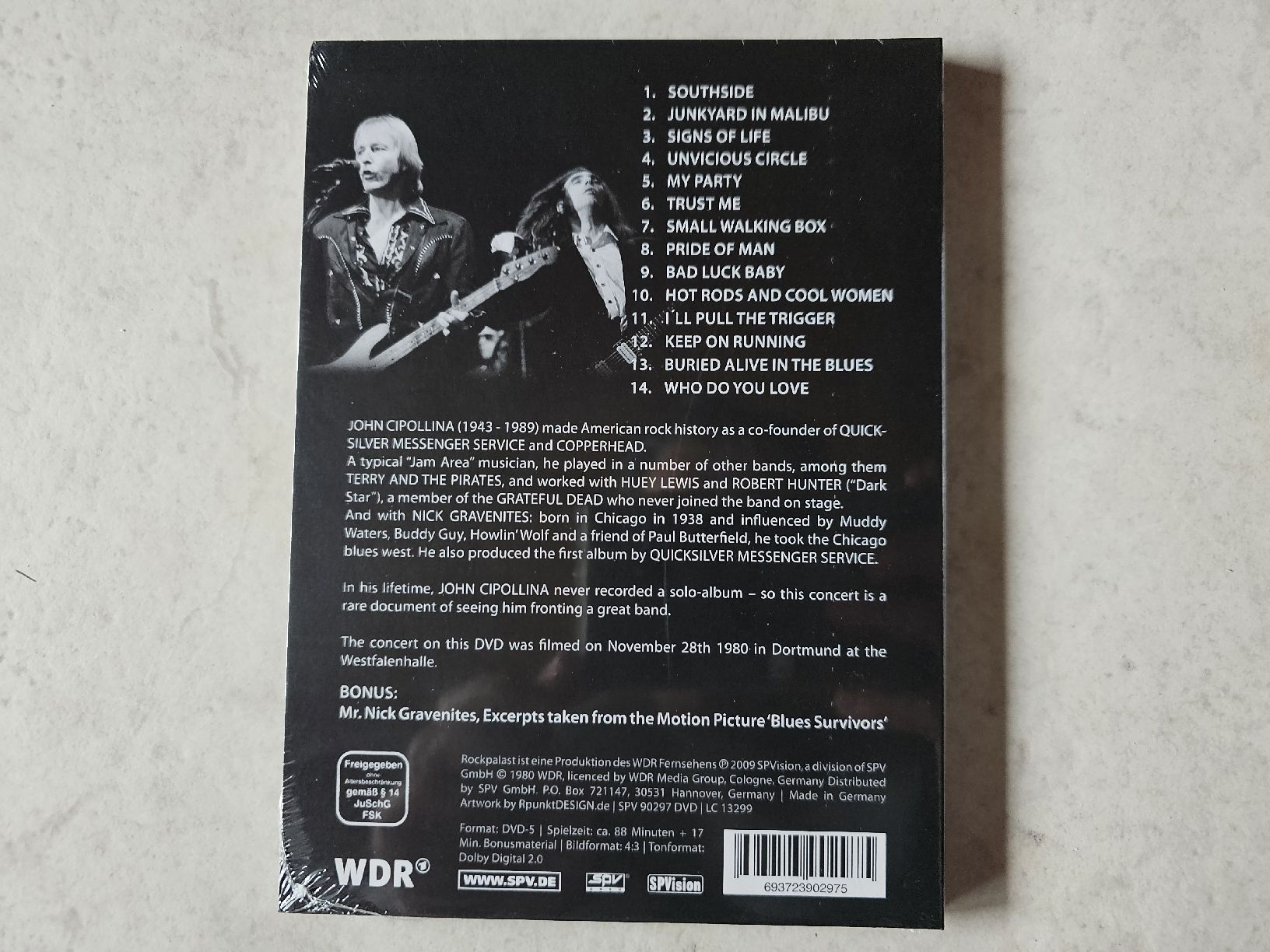Alle DVDs: John Cipollina - Nick Gravenites Band  / Fabrikneu – Neu und originalverpackt aus Schneisingen von backstore24 1