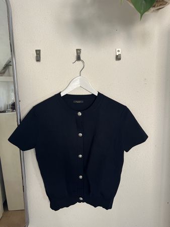 Damen Kurzarm Massimo Dutti, dunkelblau Grösse S, neu.