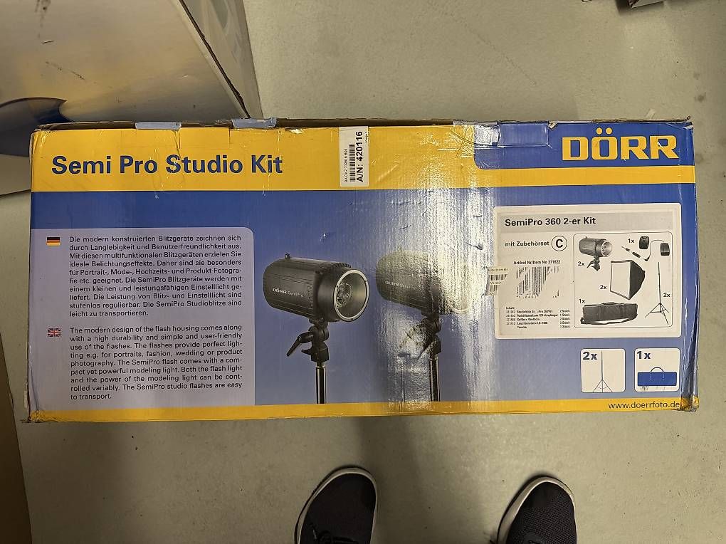 Flash: DÖRR SemiPro Studioblitz Softbox Kit C 1x 360Ws 1x 160Ws – Usato da Ehrendingen venduto da Veiga