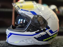 Casque Scorpion Exo-510 Air Occulta blanc perle/bleu