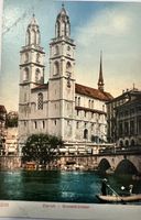 Alte AK Grossmünster Zürich sehr gut erhalten.